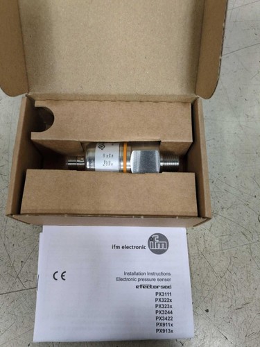New in Box IFM PX3224 Electronic Pressure Sensor 0...100 PSI, 1/4 NPT - Picture 1 of 11