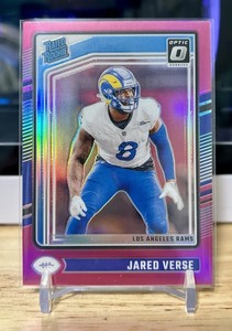 2024 Panini Donruss Optic - Rated Rookie Jared Verse #242 Pink Prizm (RC)