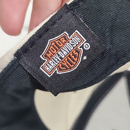 Harley-Davidson Motorcycles Hat Mens OSFA Adjustable Khaki Ball Cap - Picture 7 of 8