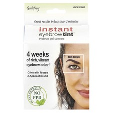 Instant Eyebrow Tint , Dark Brown, 3 Applicat...