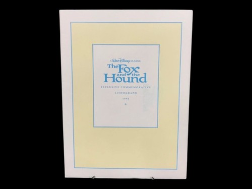 Disney Store 1994 Exclusive The Fox and the Hound Commemorative Lithograph - Bild 2 von 4