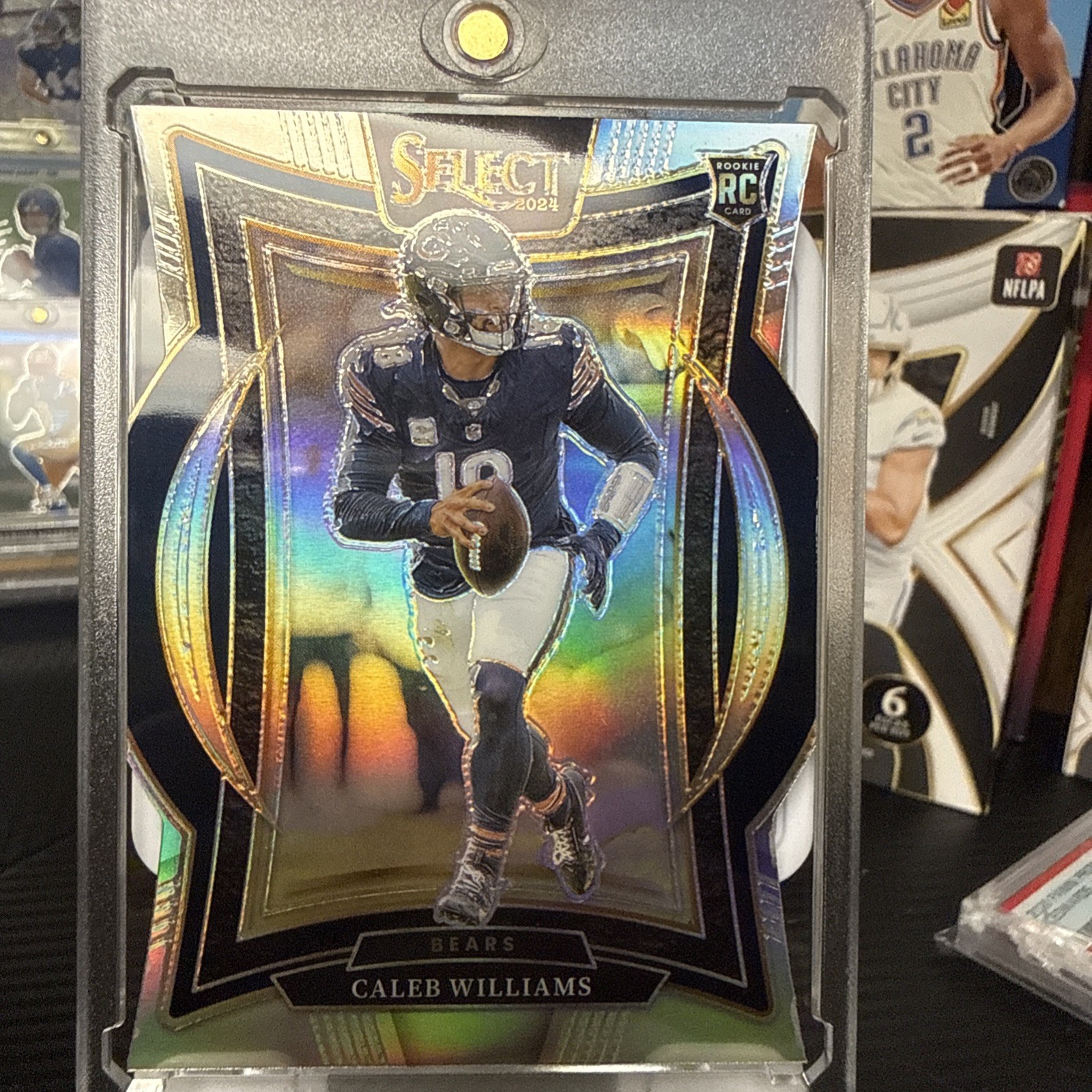 2024 Panini Select - Concourse Caleb Williams #25 Silver Prizm Die-Cut (RC)
