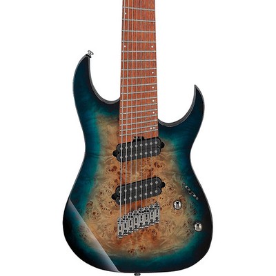 Ibanez RGMS8PB Multi-Scale 8-String Electric Guitar Cosmic Blue Starburst