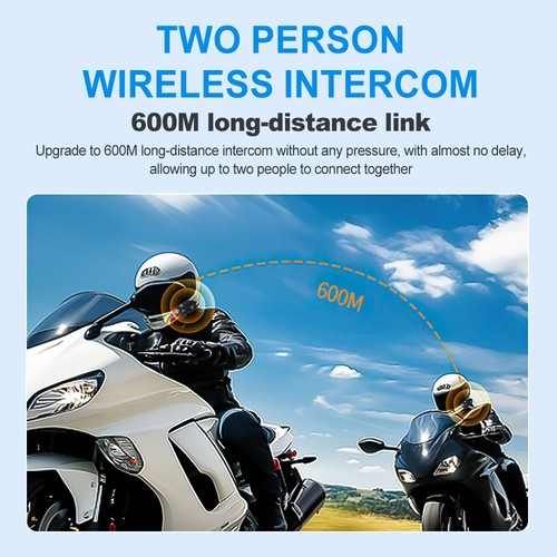 Motorbike Helmet Bluetooth Headset with Camera Recorder Motorcycle Intercom - Picture 5 of 17