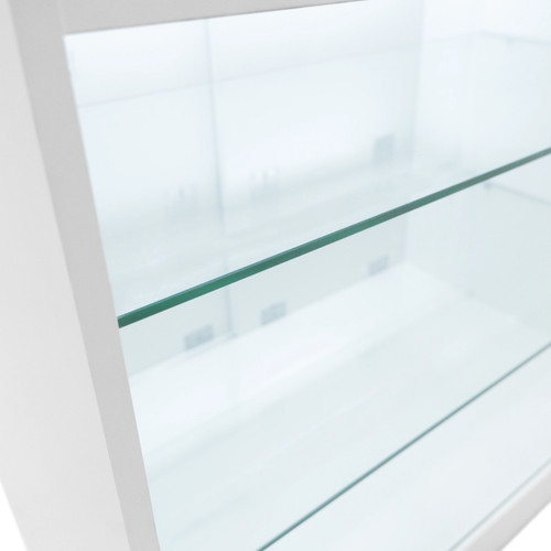 Weiße LED-Ladentheke K900 – Abschließbare Aufbewahrungseinheit I Glasvitrine - Bild 4 von 9