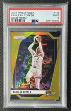 2024 Panini Prizm WNBA Kahleah Copper #115 Gold Jersey # 2/10 PSA 9