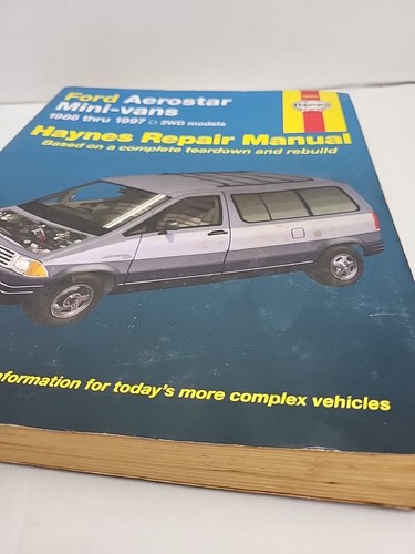 1986-1997 Ford Aerostar Mini-Vans Haynes Automotive Car Repair Manual 2wd models - Picture 5 of 11