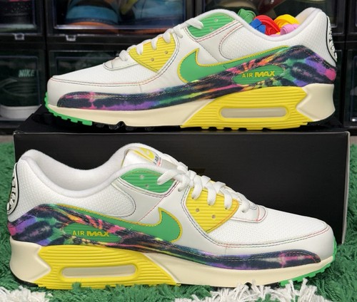 Nike Air Max 90 Grateful Dead University of Oregon Ducks (IM2511-100) Size 13 - Picture 2 of 5