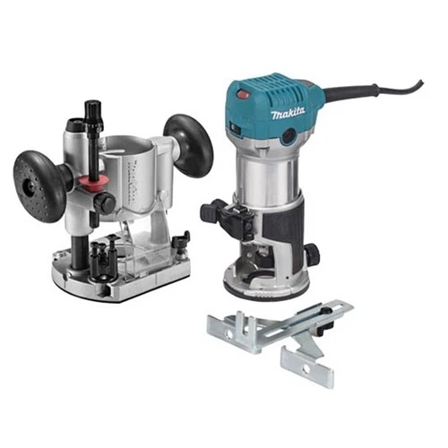 Makita RT0701CX7 1-1/4 HP Compact Router Kit Plunge Base