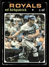 1971 Topps #299 Ed Kirkpatrick - Kansas City Royals (Low Grade)