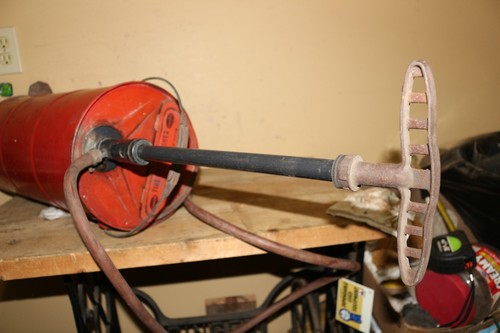 Antique Vintage 1940's Canco Hand Pump Fire Extinguisher Gas Station - Picture 9 of 13