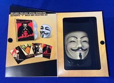 OOP SEALED V for Vendetta Collector Edition 2X DVD art+ mini mask COMIC