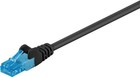 CAT 6a Patchkabel, U/UTP, Schwarz; CAT 6a Patchkabel, U/UTP, Schwarz, 50 m - LSZ