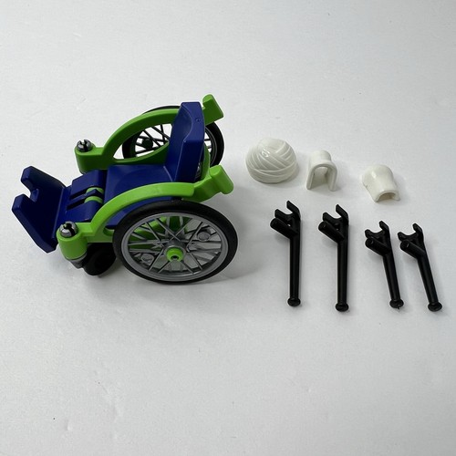 Playmobil #7600 Sedia a Rotelle con Getti e Stampelle Soccorso Accessori Medici - Foto 4 di 7