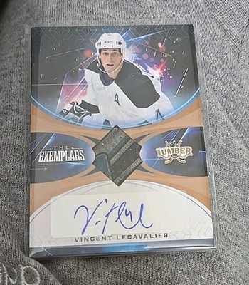 2022 Leaf Lumber Exemplars Vincent Lecavalier game sick stick relic autograph 