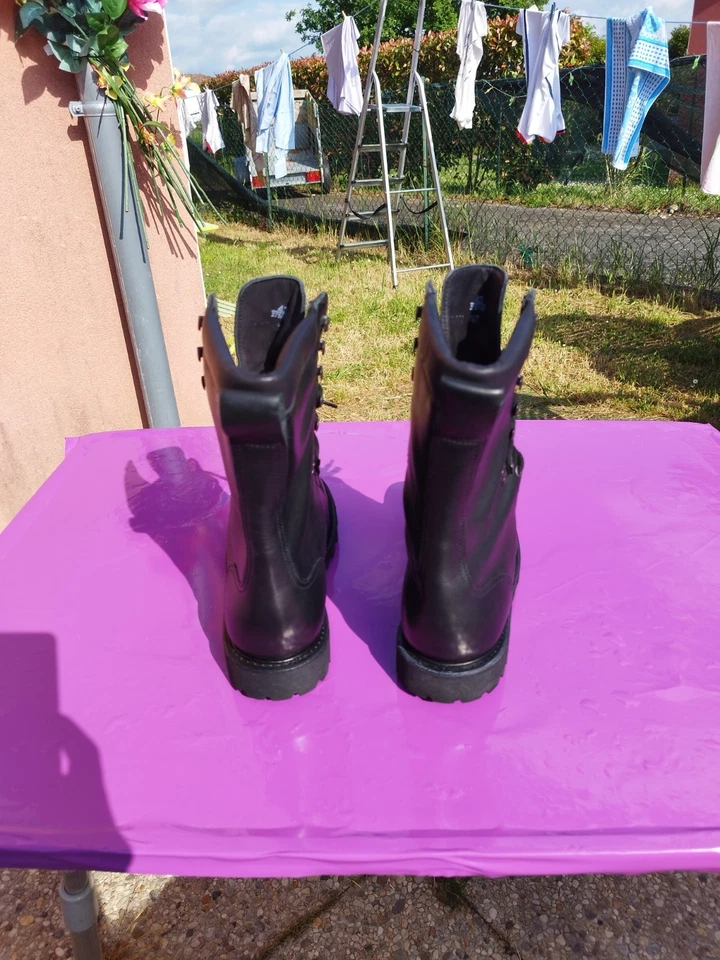 RANGERS CHAUSSURES GORETEX CUIR ARMEE FRANCAISE ARGUEYROLLES NEUVE / pointure 43 - Photo 3/4