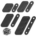  32 Stück Metall-Eckwinkel, gerade Klammer, flache Halterung, flache