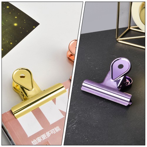 5 Pcs Langes Schwanzclip -Schreibwaren Büro Büroklammern Klemmen Papierklemmen - Bild 9 von 12
