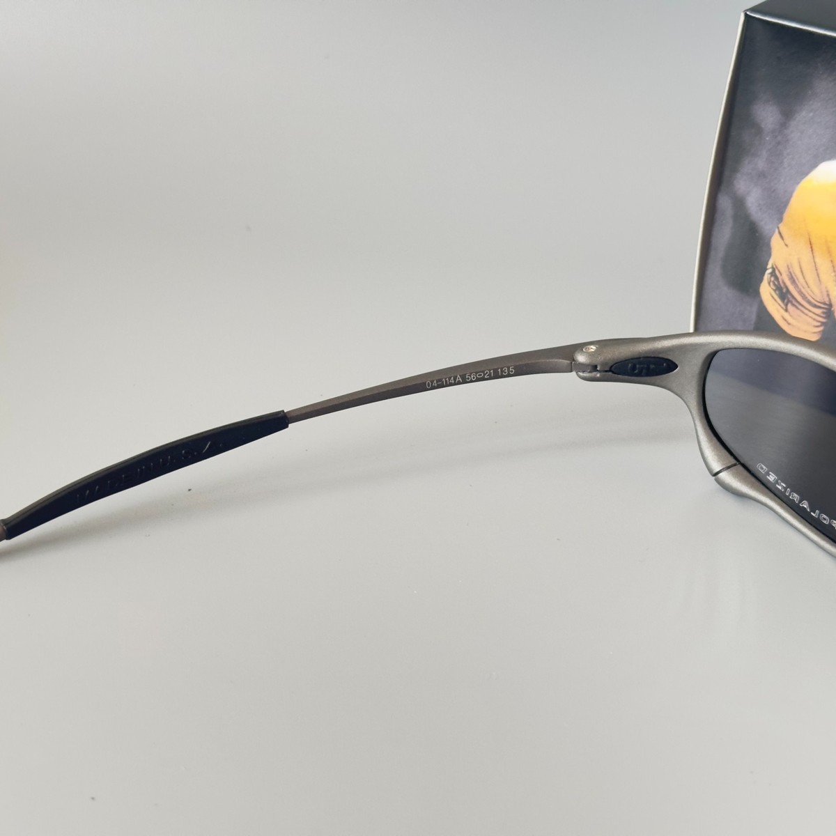 Oakley Juliet 2.0 X-Metal Polarized Sunglasses Blue Lenses/Matte