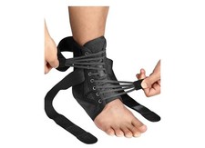 Fitomo Quick Lace Up Ankle Brace for Women or Men, Size Medium, New