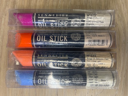 Sennelier Künstlerqualität feste Ölfarbe Ölstäbchen Menge 4 NEU *