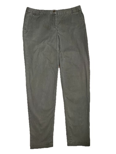 Talbots Womens Sage Green The Weekend Chino Business Casual Flat Front Pant|Sz:2