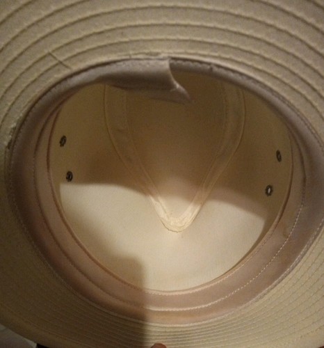 Vintage Original Panama Jack Canvas Safari USA Large Tan Sun Hat - Picture 7 of 8