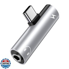 USB C to 3.5mm Headphone and Charger Adapter for iPhone 17 Pro Max Air 16 15