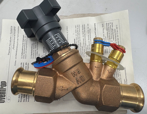 Oventrop HydroControl MPR Double Regulating and Commisioning Valve 1060456 28mm - Picture 3 of 3