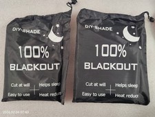 DIY-SHADE 100 Blackout Window Shades 2 Pack Of 79x57 You Cut To Fit Shade