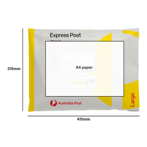 Australia Post Express Prepaid Post Satchel - 50 Pack Large - Old Design - Picture 2 of 2