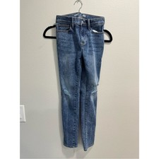Old Navy Gently Used Girls Sz 12 High Rise Rock Star Jeggings Jeans 360 Stretch