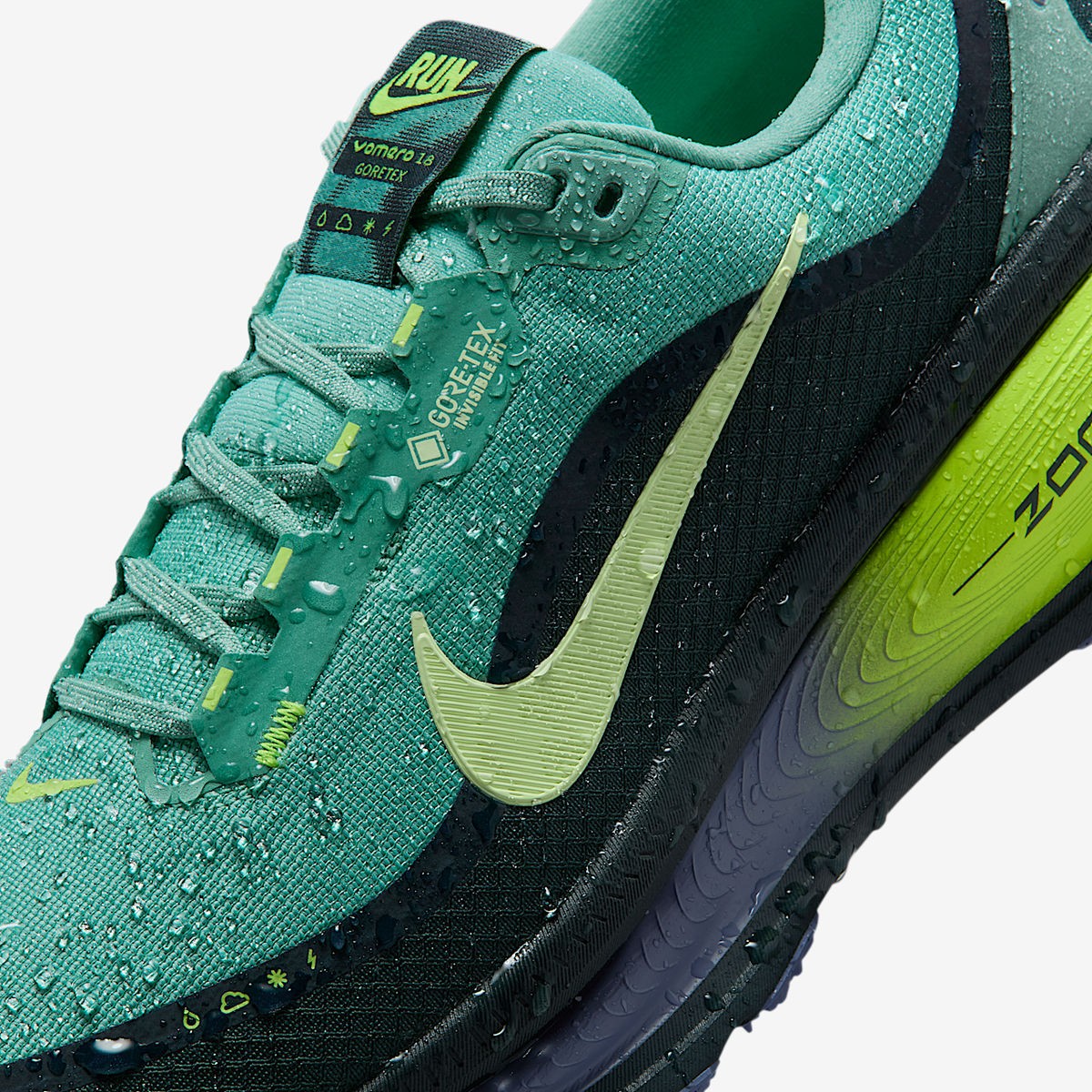 Nike Vomero 18 GTX GORE-TEX Seaweed Barely Volt Cannon  display picture 2