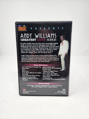 Andy Williams Greatest Love Songs DVD My Music Presents Tjl 2020 Performances - Picture 2 of 4