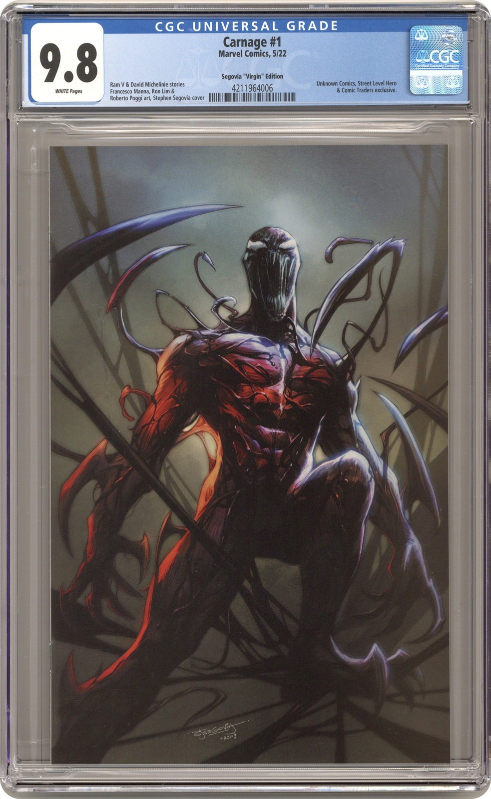 Carnage 1ILLUMINATI.B CGC 9.8 2022 4211964006