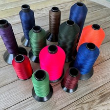 nylon bonded thread 69 wt. Quality thread lot of 12 spools various colors