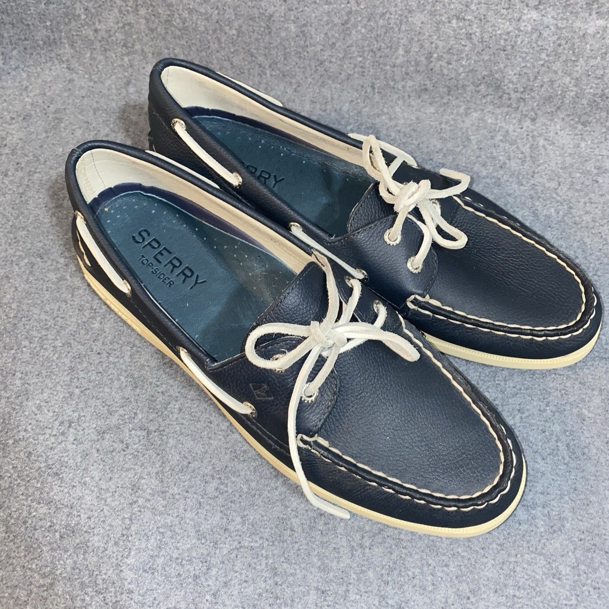 Sperry Top Sider Boat Deck Shoes Womens 9.5 M Blue Green 