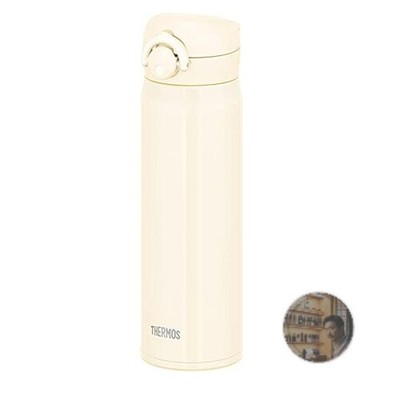 Thermos JNR-502 500ml Vacuum Insulated Mug Milk White Stainless Steel New