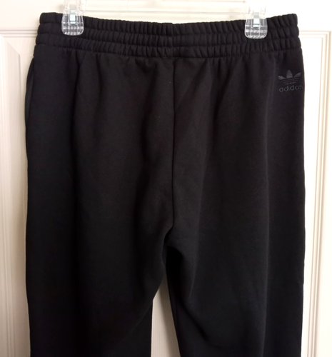 PANTALON DE SURVÊTEMENT NOIR conique Adidas jogging HOMME M brodé multicolore 3D trèfle - Photo 6/19