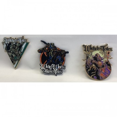 JON SCHAFFER (ICED EARTH/DEMONS & WIZARDS): WICKED WORDS AND EPIC T - Badge pack