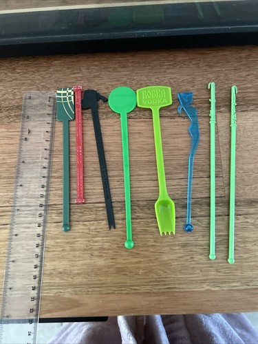 Vintage Drink Stirrers / Cocktail Swords Swizzle Sticks Barware Retro Vintage - Picture 11 of 13