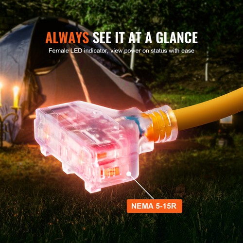 30A Generator Extension Cord Power Cord 25 FT 125V NEMA L5-30P Copper Wire - Picture 5 of 11