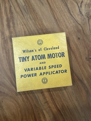 1953 Wilson s Tiny Atom Motor Variable Speed Applicator Boxed Set