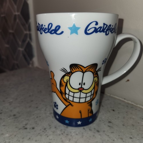 Vintage Garfield Kaffeetasse Becher Marke Jim Davis Paws groß 12 Unzen Daumen hoch Stern - Bild 2 von 9