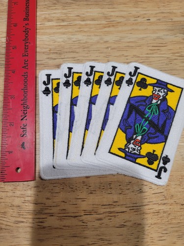 1989 Batman - Joker Henchmen Aufnäher Patch (Brandneu) Five Card Spread - Bild 3 von 4