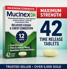Mucinex DM 12HR Maximum Strength Extended Release Tablets, 42 CT  Exp 1/2028