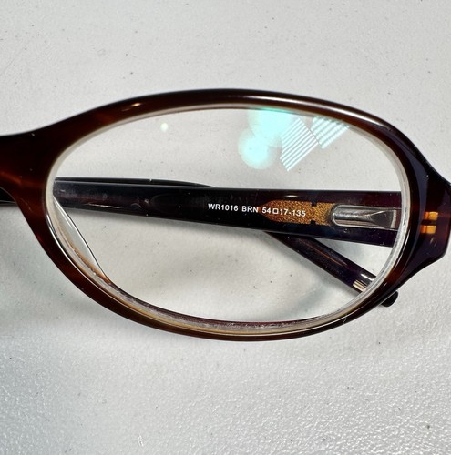 $150 WILLIAM RAST WR 1016 54 17 -135 FRAMES GLASSES BRN Oval - 第 11/16 張圖片