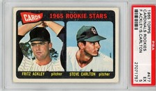 1965 Topps #477 Cardinals Rookies Stars Steve Carlton PSA 5 "Free Shipping"