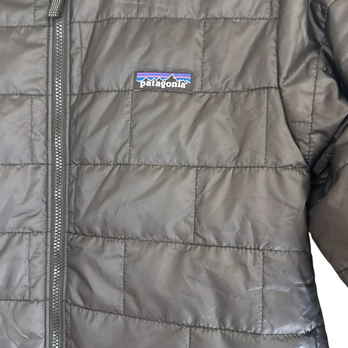 Patagonia Youth Size L 12 Down Insulated Sweater Puffer Jacket Black KIDS EUC - Picture 9 of 21