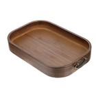  Rectangle Tray Serving Trays for Eating Rectangular Bamboo with Handles